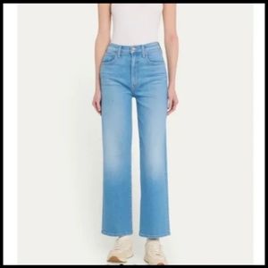 Mother The Rambler Zip Ankle Jeans Straight Leg Going Dutch Size 32 - NWT